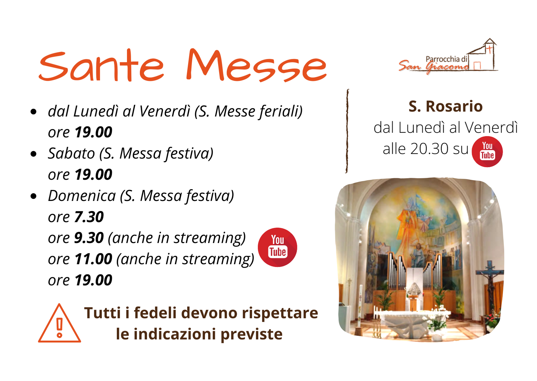 CELEBRAZIONI DELLE MESSE