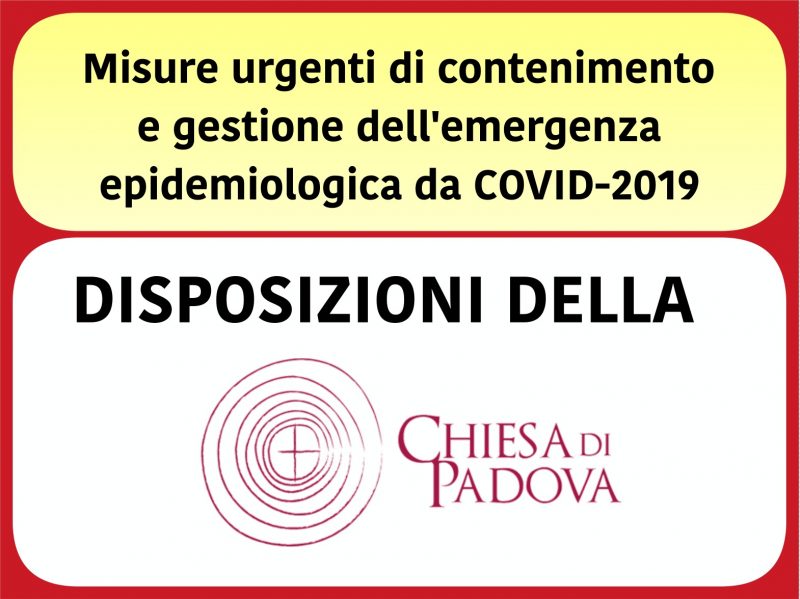 Emergenza Coronavirus: disposizioni della Diocesi di Padova