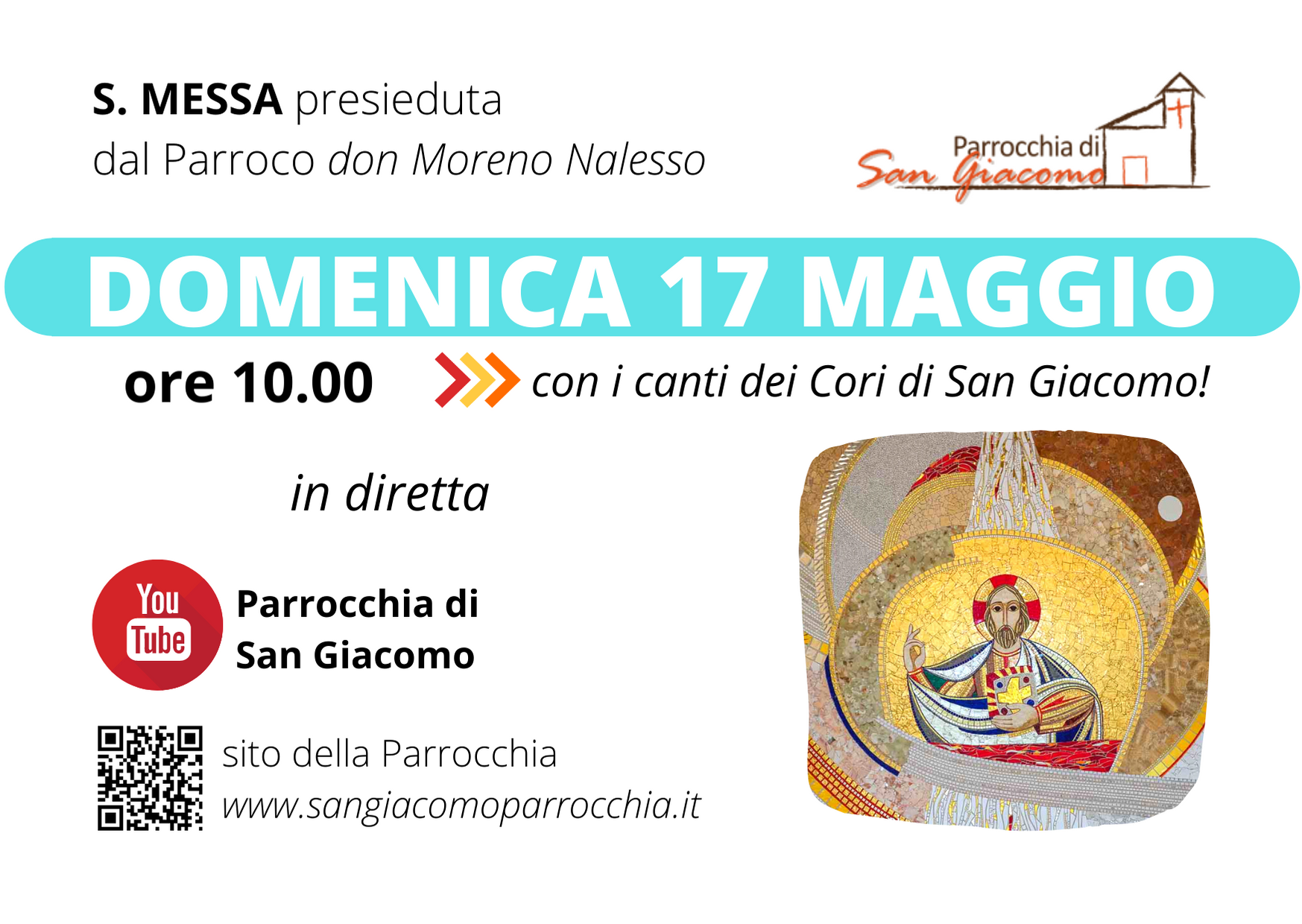 SANTA MESSA IN STREAMING 17 MAGGIO