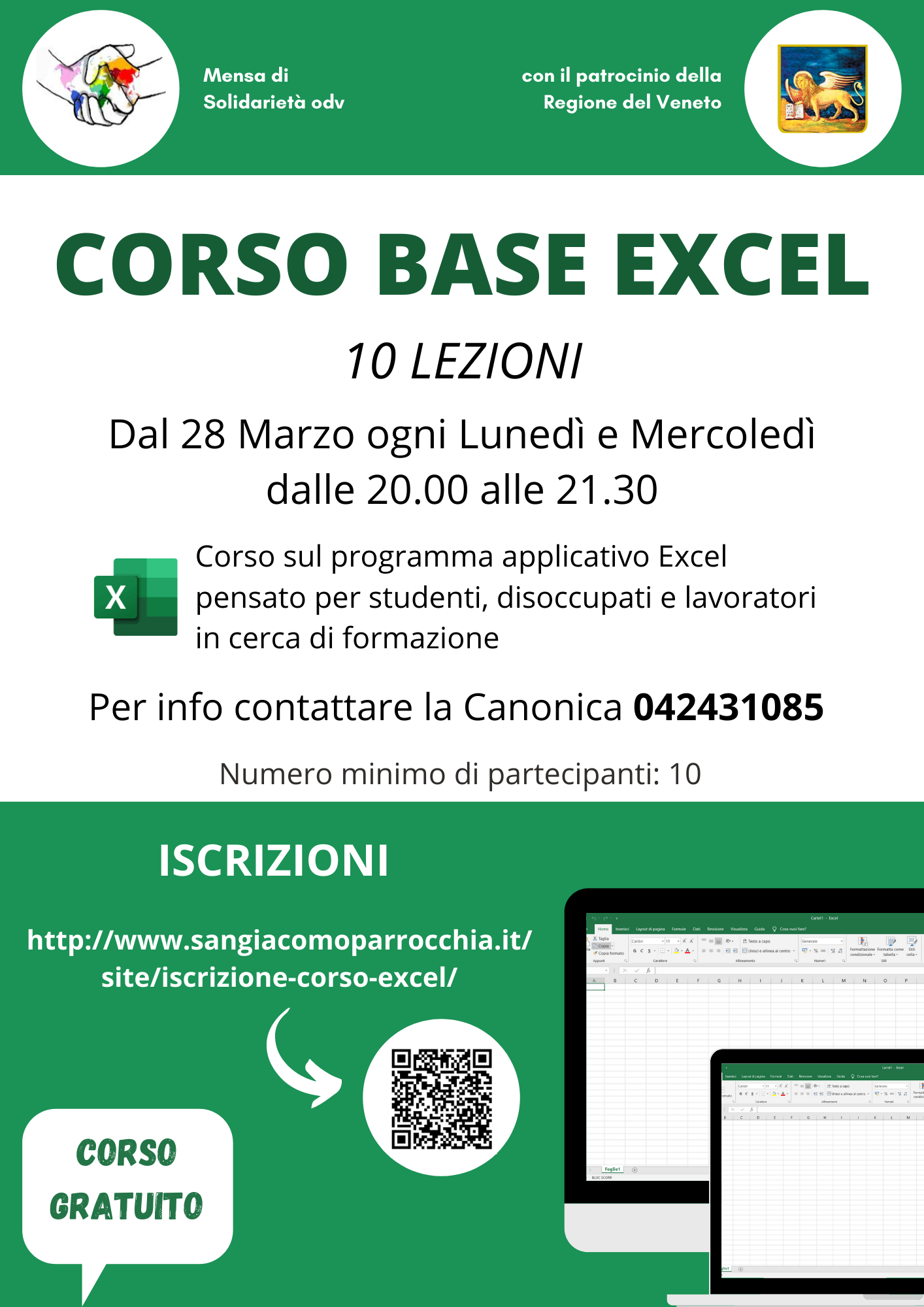 ISCRIZIONE CORSO EXCEL